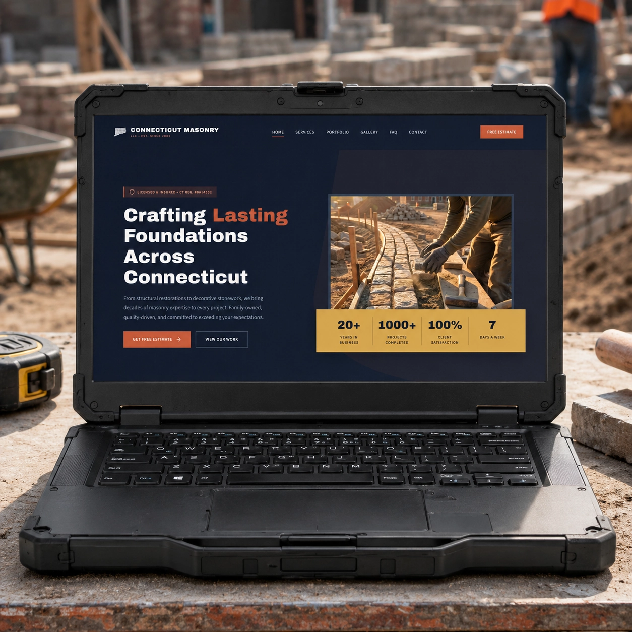 Connecticut Masonry website image