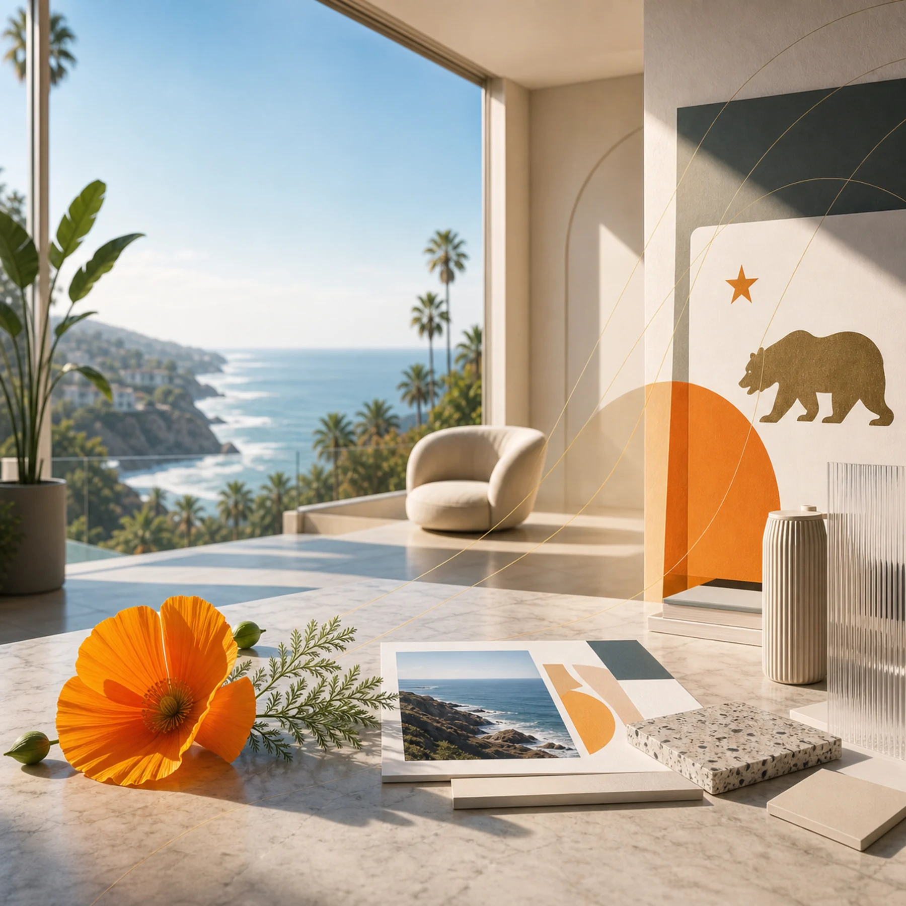 Digital launch collage for Super Rad location work in California