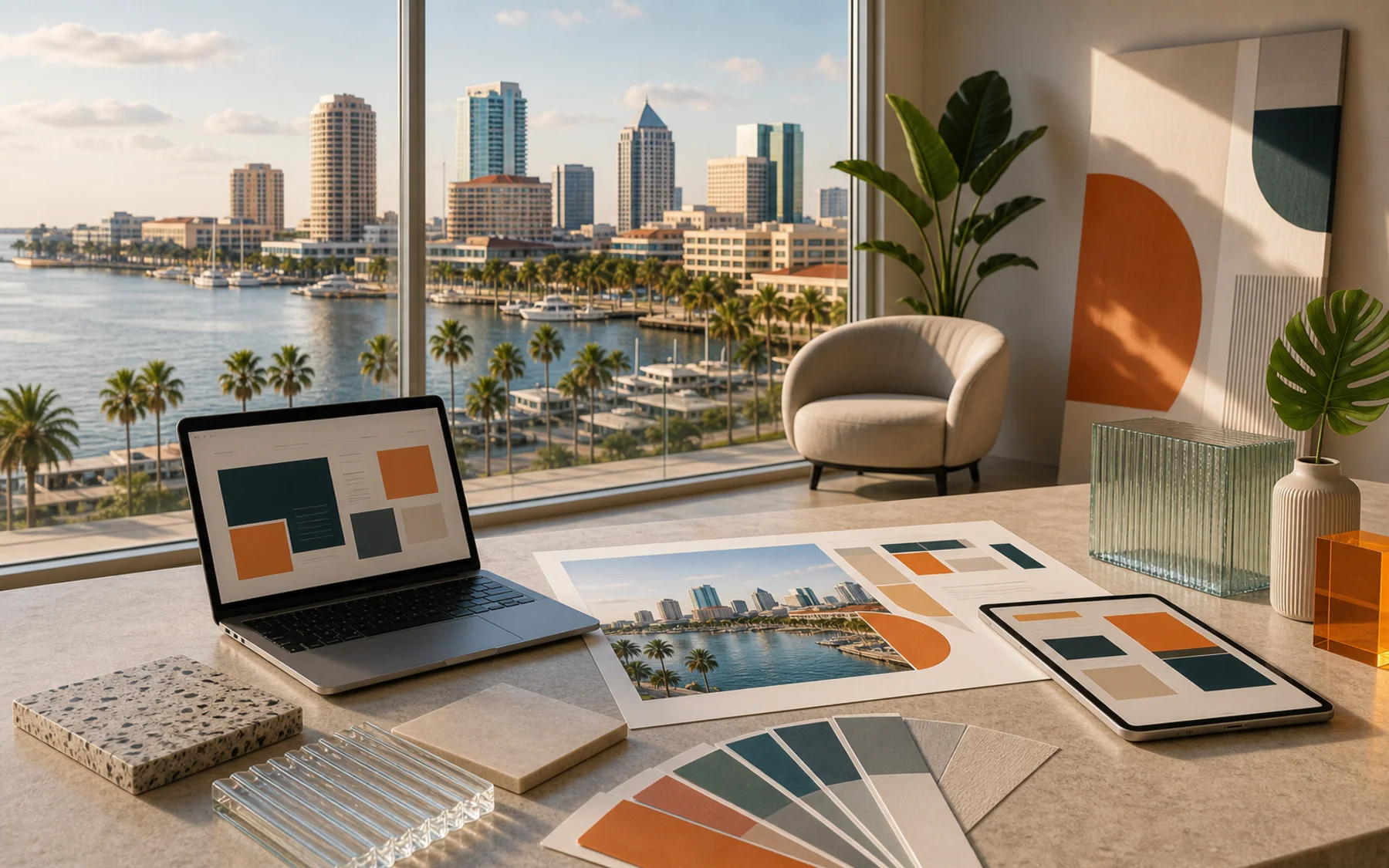 Technical city collage for Super Rad location work in Tampa, Florida