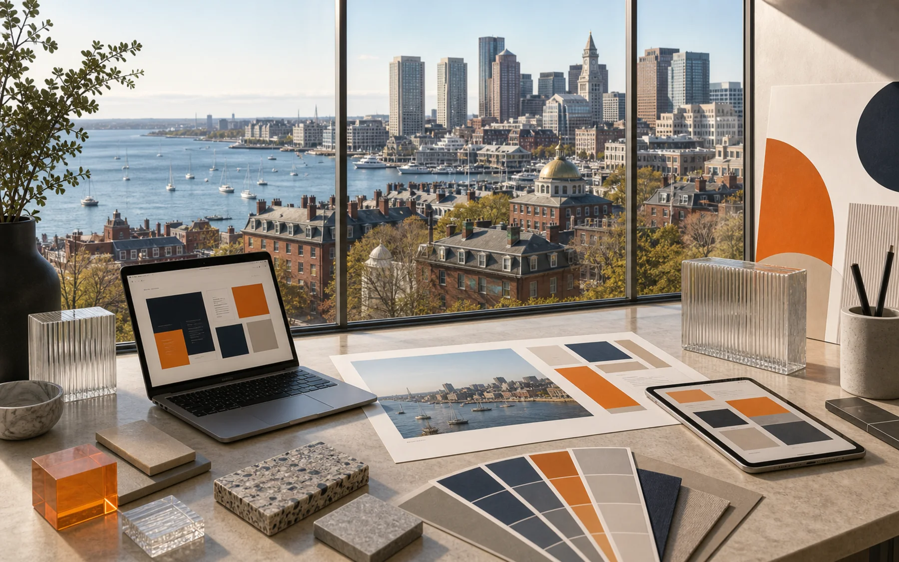 Technical city collage for Super Rad location work in Boston, Massachusetts