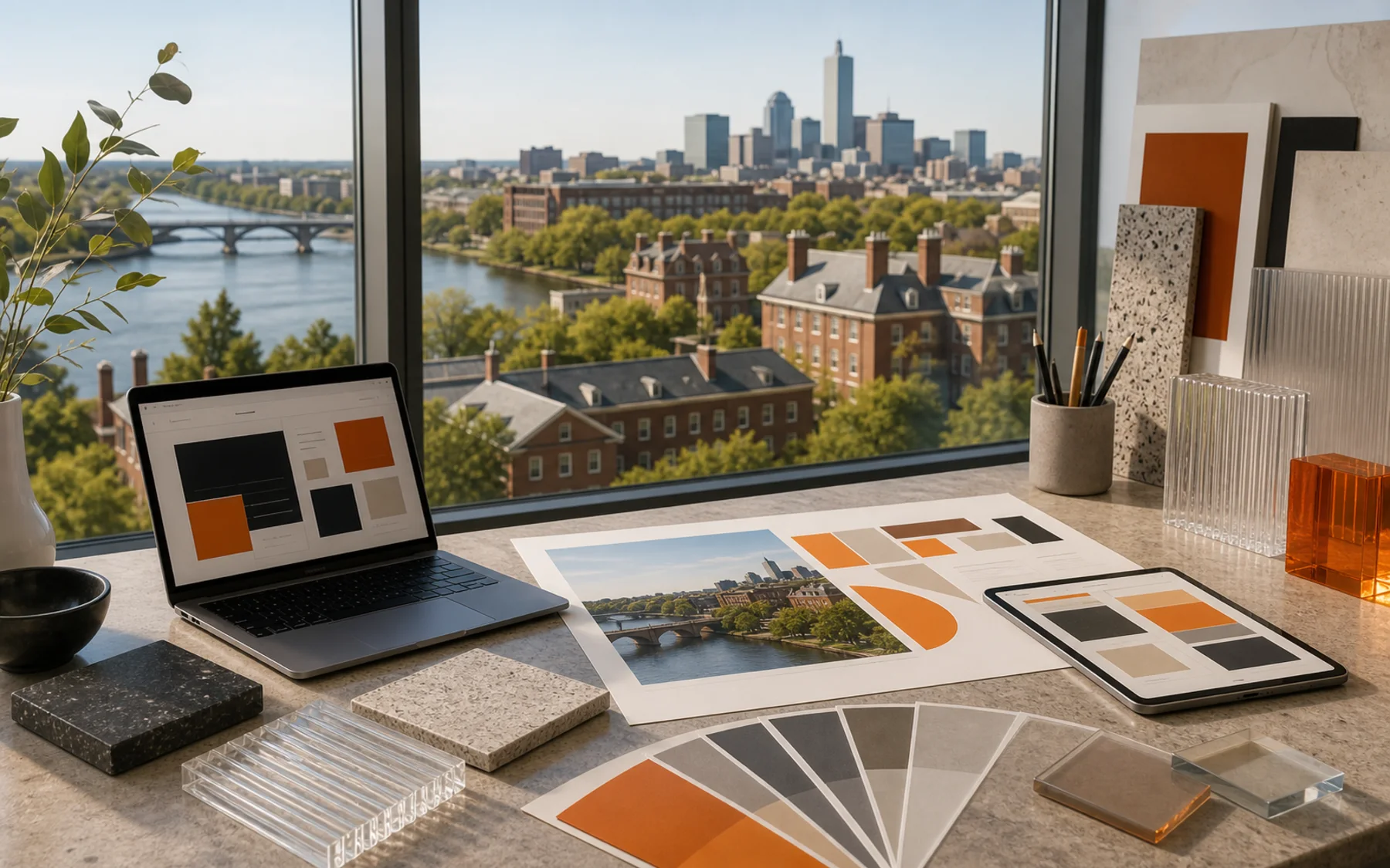 Technical city collage for Super Rad location work in Cambridge, Massachusetts