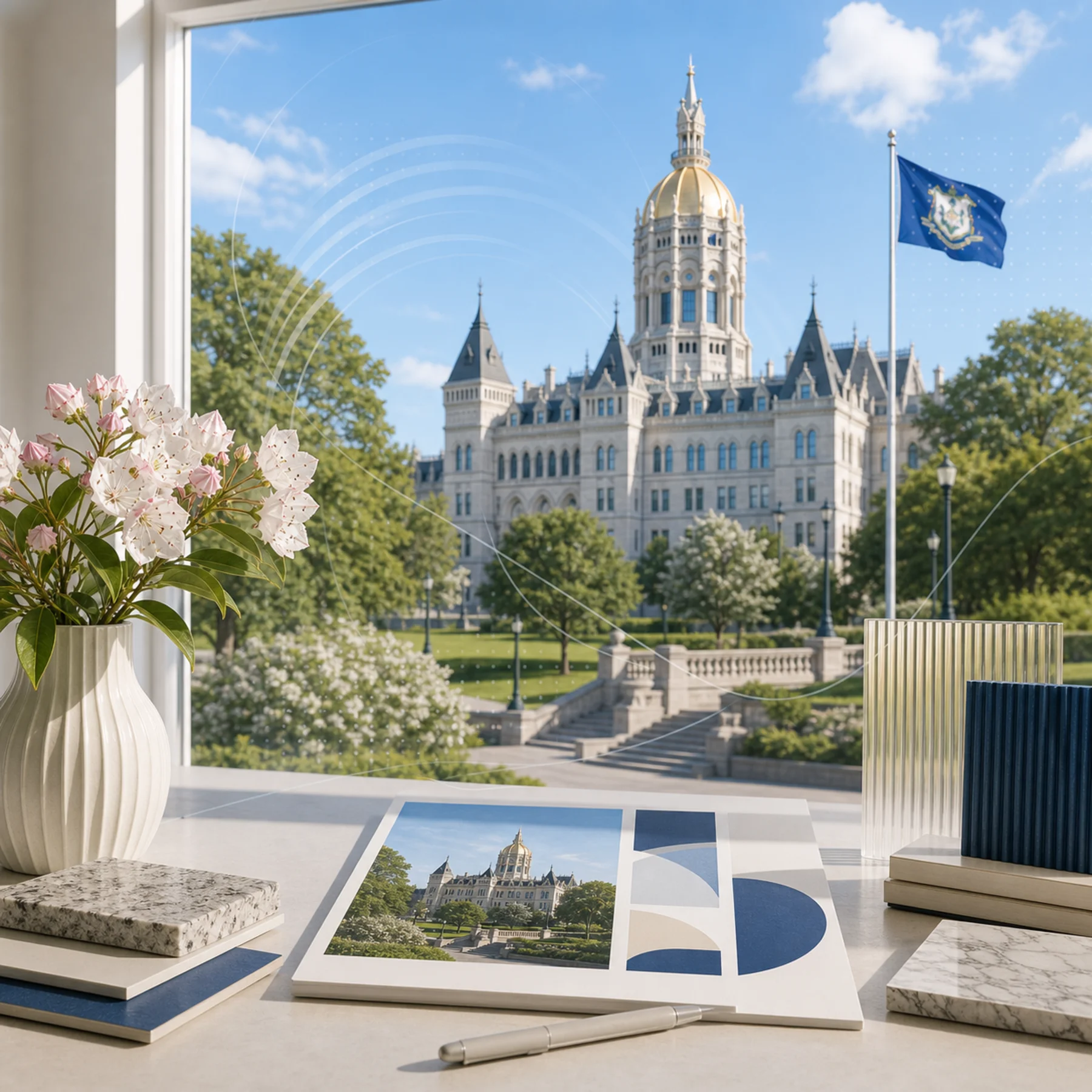 Digital launch collage for Super Rad location work in Connecticut