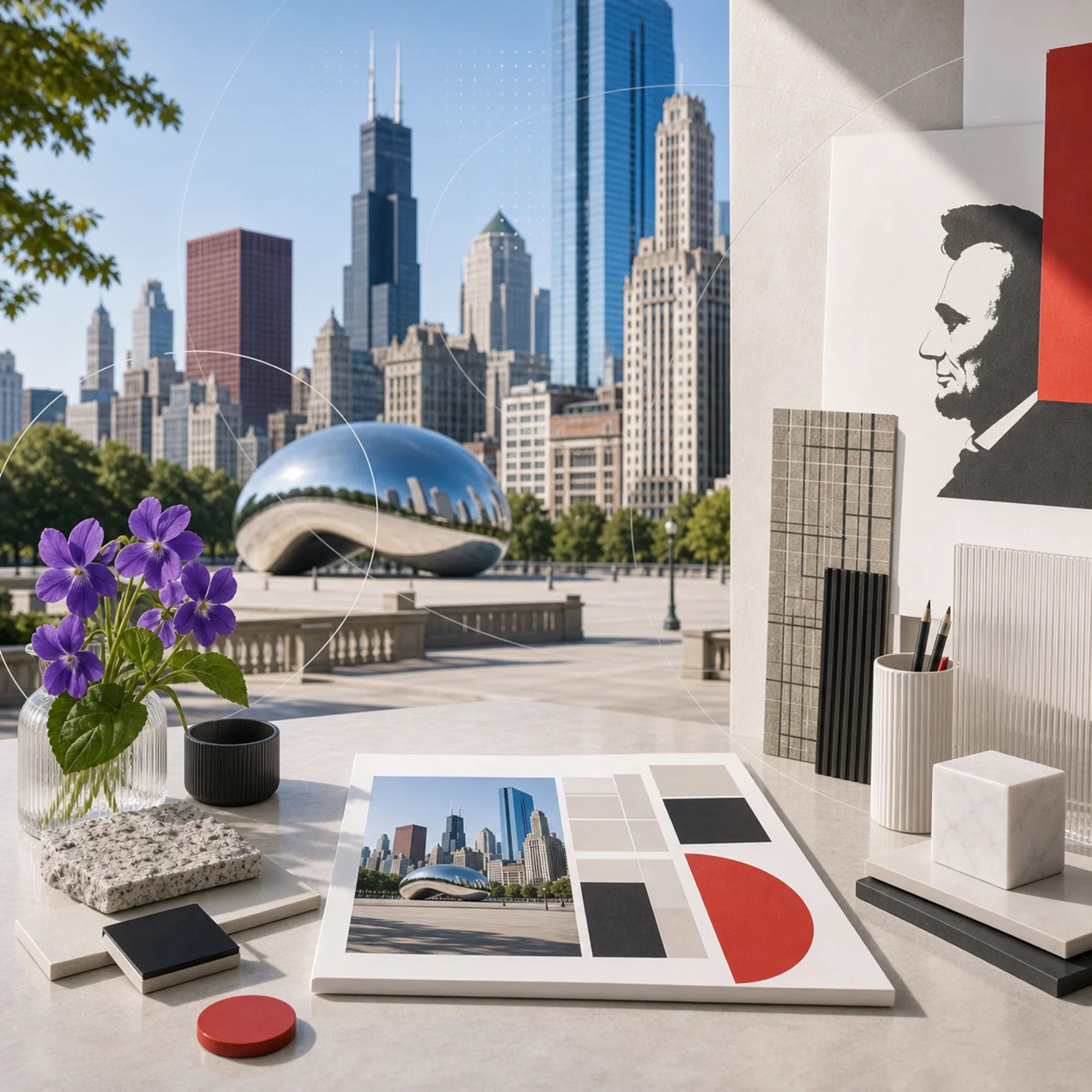 Digital launch collage for Super Rad location work in Illinois