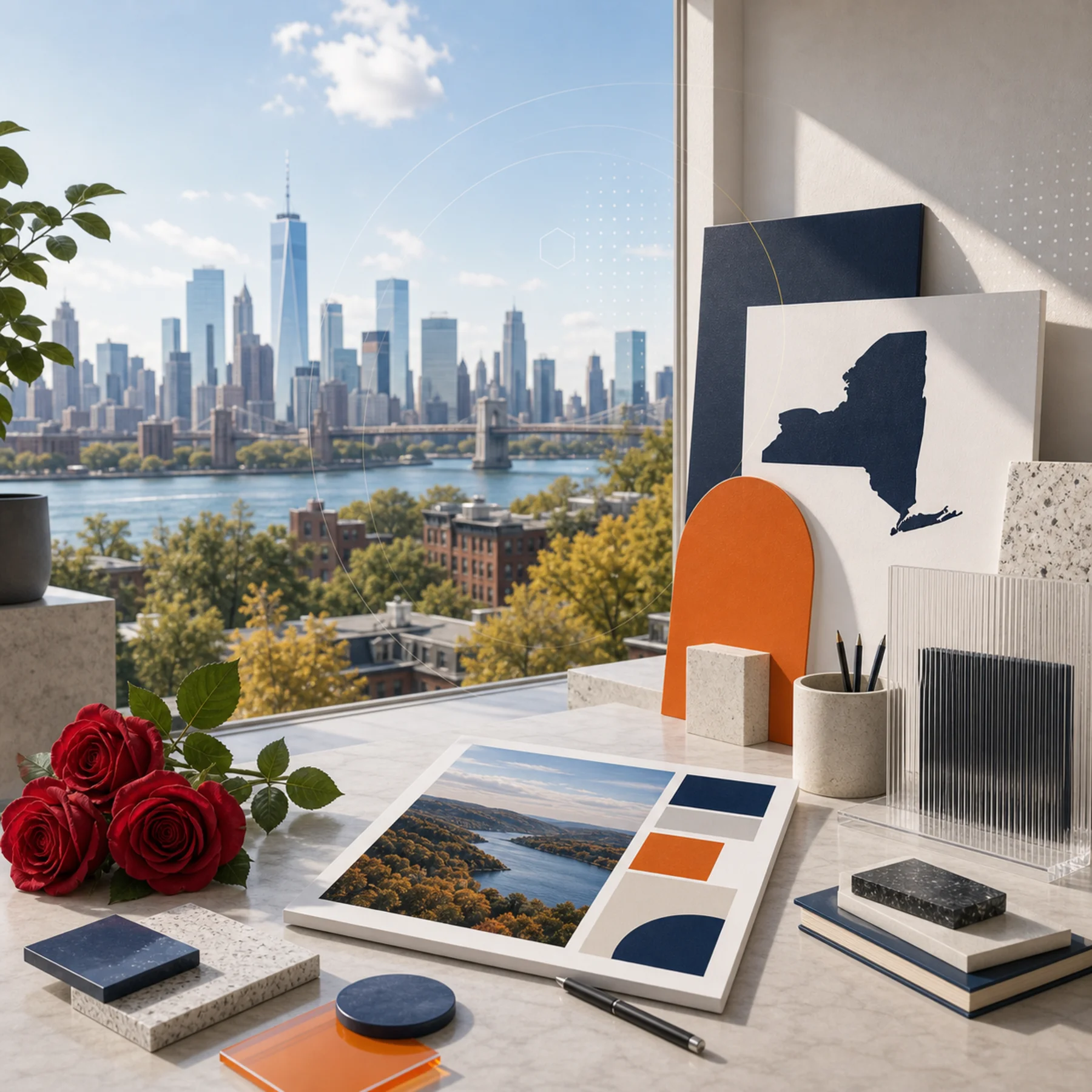 Digital launch collage for Super Rad location work in New York